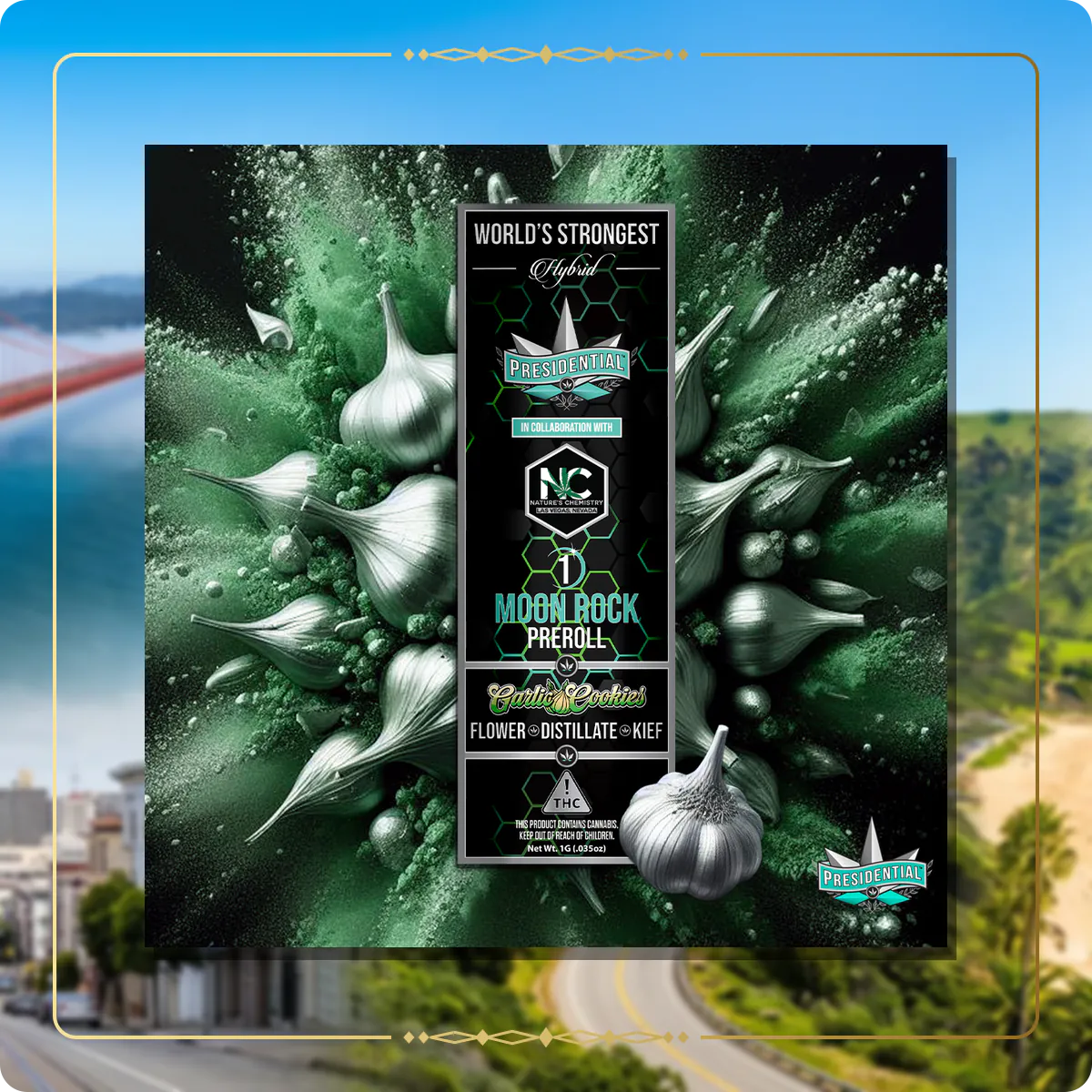 Garlic Cookies Presidential pre-roll variant 2 for the California home collection